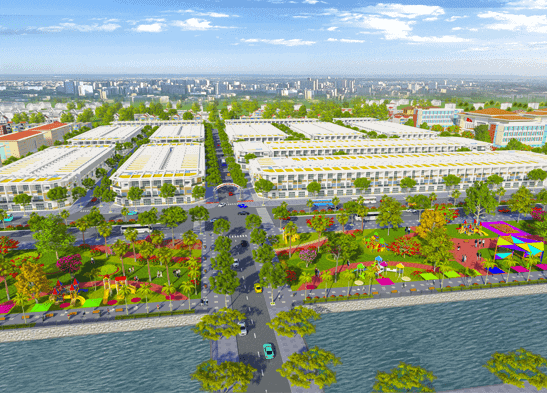 Phối cảnh tổng thể dự án Khu dân cư và TTTM Vĩnh Thạnh (Vĩnh Thạnh Center)
