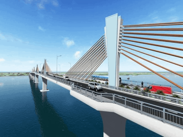 Cầu Đại Ngãi nối liền Sóc Trăng - Trà Vinh sẽ gia tăng khả năng liên kết vùng của tỉnh Sóc Trăng