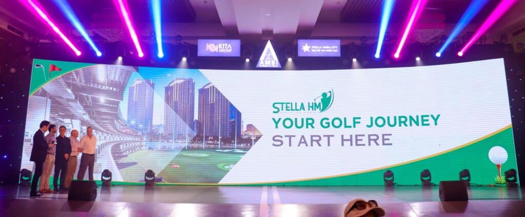 Học viện Golf  Stella HM Việt Nam thuộc đại đô thị Ngôi sao - Stella Mega City đạt chuẩn quốc tế đầu tiên tại Cần Thơ (đất nền Cần Thơ) và khu vực ĐBSC