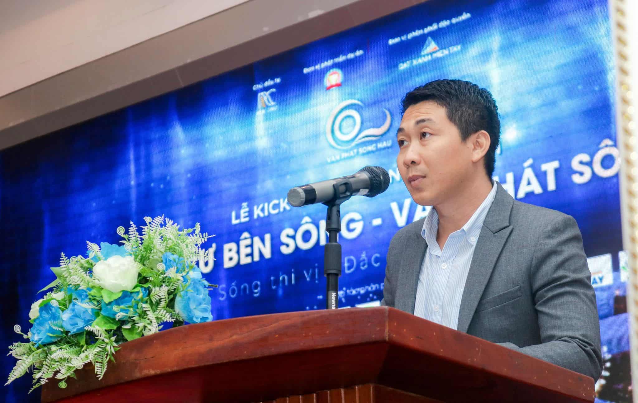 Ông. Ngô Hải Nam, đại diện đơn vị phát triển dự án - Công ty Vạn Phát phát biểu tại sự kiện
